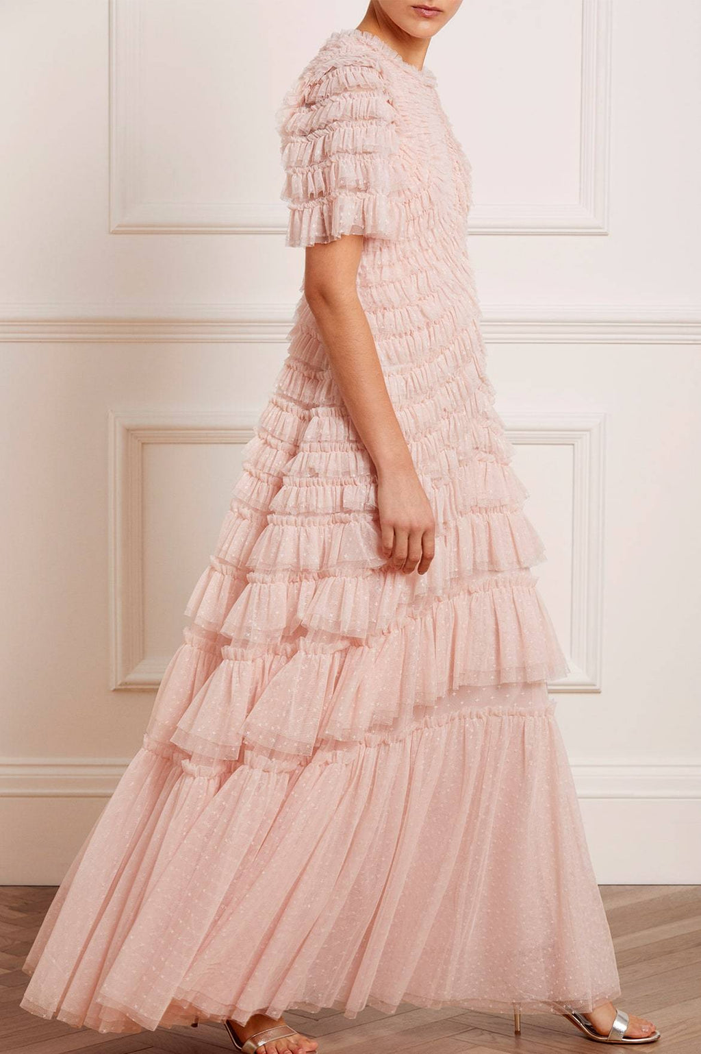 Willow Ruffle Gown – Pink | Needle ☀ Thread